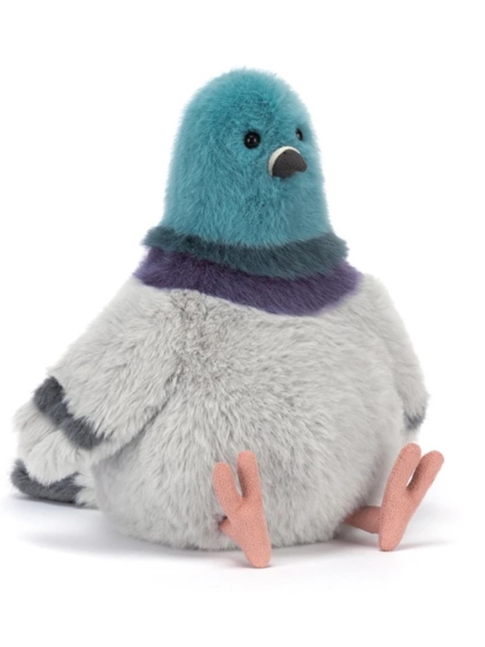 NWT Jellycat Strutton Pigeon Chunky Plump Bird Plush Lovey Kids Toy Grey Teal